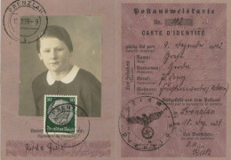 3. Reich Postausweiskarte Mit 50er Hindenburg EF, Postamt Prenzlau 1939 I-II - Otros & Sin Clasificación