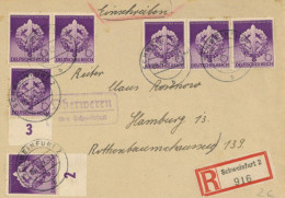 3. Reich SA Wehrkampftage 1942 Als Portogerechte MeF Auf R-Brief Oberwerrn über Schweinfurt, Rs. Ak-O - Otros & Sin Clasificación