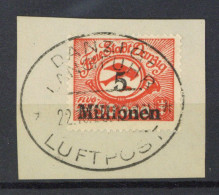 Danzig Flugpostmarken (V) 5 Millionen Als Einzelwert Auf Brst. O Danzig-Langfuhr Luftpost 1923 Bitte Begutachten! - Other & Unclassified