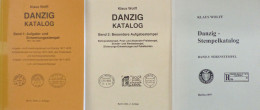 DANZIG Katalog Band 1-3, Stempel-Handbuch Von Klaus Wolff, Versch. Auflagen - Otros & Sin Clasificación