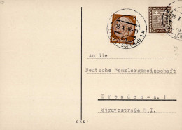Sudetenland CSR/DR Mischfrankatur Teilaptiert Teplitz-Schönau 1938 - Other & Unclassified