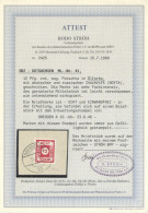 SBZ Ostsachen (OPD Dresden) POTSCHTA Auf Briefstück Mit Gefälligkeitsstempel ATTEST Ströh BPP Echt U. Einwandfrei"" - Autres & Non Classés