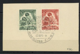 Berlin Tag Der Briefmarke Brst. ESST Ersttag 1951 - Autres & Non Classés