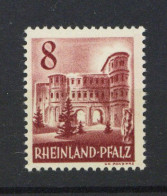 Französische Zone Rheinland-Pfalz III. Ausgabe 8 Pfennig Porta Nigra Tadellos ** - Other & Unclassified