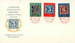 BUND 1949 - 100 Jahre Deutsche Briefmarken Kpl. Auf Schmuckbrief, Sonderstempel - Otros & Sin Clasificación