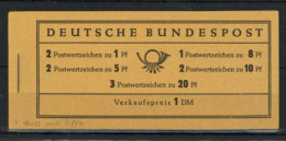 BUND Lot Markenheftchen (3 Stück) Heuss I/Ziffer, Bedeutende Deutsche/Bauwerke U. Brandenburger Tor Ungebraucht Postfris - Other & Unclassified