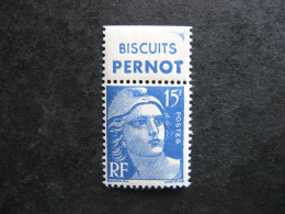 TB N° 886c, Neuf X. Avec PUB Supérieure " PERNOT ". - Unused Stamps