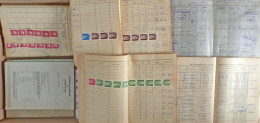 BUND/DDR Lot Von 11 Posteinlieferungs- Und ZKD-Ausgangsbüchern, Einige Entsprechend Mit Marken Frankiert, Bücher Untersc - Andere & Zonder Classificatie