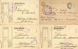 WK I Deutsche Kriegsgefangenen-Post Aus Russland 1916/17 (Transbaikalien), 7 Postkarten Mit Zensur (u.a. Irkutsk) I-II - Other & Unclassified