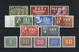 Schweiz PAX-Satz (Waffenstillstand In Europa) 1945 Kpl. ** (3-5 SFr Tadellos!) - Europe (Other)