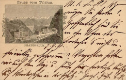 SCHWEIZ - 5 C.-GSK Mit Zusatzfrankatur PILATUS-KULM 1890 I - Otros - Europa