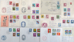 Schweiz Briefe-Sammlung/FDC 13 Stück Aus 1952-1964 - Sonstige - Europa