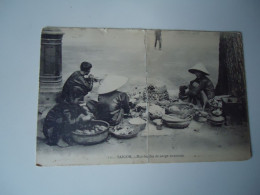 VIETNAM   POSTCARDS  1923  SAIGON MARCHANDES DE SPOUPE ANNAMITE  FOR MORE PURCHASES 10% DISCOUNT - Vietnam