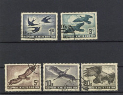 Flugpostmarken 1952/1953 Vögel (II) Und (III) Kpl. Gestempelt - Sonstige - Europa