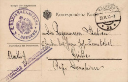 Österreich Dienstsache Der K. U. K. Rheinbauleitung Bregenz 1910 I - Altri - Europa