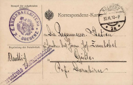 Österreich Dienstsache Der K. U. K. Rheinbauleitung Bregenz 1910 I - Sonstige - Europa