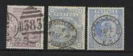 Großbritannien 1884/1902 Großformate Königin Victoria 2/6 U. 10 Shilling, König Edward VII. 10 Shilling, Zähnung Tw. Etw - Andere-Europa