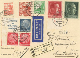 3. Reich/Ostmark Deutsch-österreichische MiF Flugpost 1938 I-II - Andere-Europa