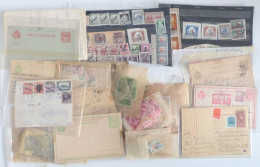 Ungarn Kleine Sammlung Briefmarken Und Belege Vor 1945 In Einer Schachtel, Teilweise In Pergamintüten Nach Nummern Vorso - Otros - Europa