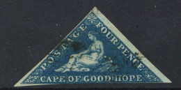 Cape Of Good Hope 4 Pence Kap-Dreieck, Unten Leicht Angeschnitten, Bitte Begutachten! - Autres & Non Classés