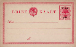 Oranjefreistaat (Südafrika) Brief Kaart Ganzsache Ca. 1900 Ungebraucht - Other & Unclassified