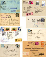 Europa 1890/1990 Bestand Von Ca. 400/500 Briefen, Karten, Ansichtskarten Und Ganzsachen, Meist Neueres, Einfaches Materi - Collections (without Album)