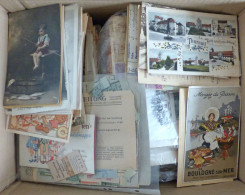 WuKi Mittlerer Wunder-Karton Mit Briefmarken In Alben, Alten Ansichtskarten, Briefe, Dokumenten, Quittungskarten,  Leben - Collections (sans Albums)