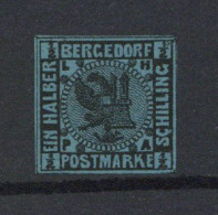 Altdeutschland Bergedorf Wappen 1/2 S Postfrisch** Mit Garantie-bzw. Echtheitszertikat - Otros & Sin Clasificación