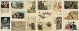 Motive Album Mit Ca. 135 Ansichtskarten I-II - 100 - 499 Postcards