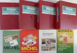 Ganzsachen/Privat-Ganzsachen Sammlung Literatur Michel Bildpostkarten 1997, Michel Ganzsachen 2007, Borek Ganzsachen Spe - Autres & Non Classés