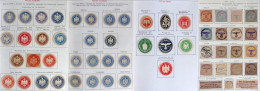 Deutsches Reich Sammlung Siegelmarken/Dienstabschläge (Stempel-Ausschnitte, Viel Truppenstempel Feldpost WK II) Sehr Rei - Publicité