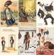 Humor Alum Mit Ca. 270 Ansichtskarten Meist Vor 1945 - Autres & Non Classés