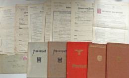WK II Dokumente Konvolut Abstammung Mit Geburtsurkunden, Heimatscheinen, Ahnenpaß Und Stammbücher II - War 1939-45