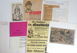 WK II Dokumente Propagandafälschungen Flugblätter Ca. 20 Stk. II - War 1939-45