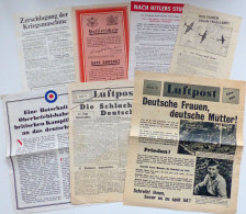 Antipropaganda WK II 34 Flugblätter In Unterschiedlicher Erhaltung - Guerre 1939-45