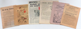 Antipropaganda WK II Ein Ordner Mit Ca. 70 Flugblättern In Unterschiedlicher Erhaltung - Guerre 1939-45