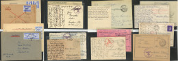 Feldpost WK II Sehr Umfangreiche Sammlung In Zwei Dicken Briefe-Alben, Etliche Interessante Belege, Deutsche Dienstpost  - Oorlog 1939-45