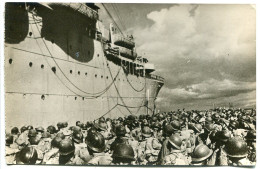 CP Glacée 10 X 15 - De SIENNE à BELFORT 8 Août 1944 Golfe De Tarente Les Troupes Françaises S'embarquent Pour La France - Oorlog 1939-45