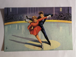 CPA - Patinage Artistique Olympic Flash Nº29 Offert Par Les Chewing-gum Tarzan - Eiskunstlauf