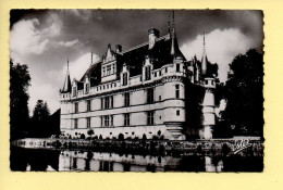 37. Le Château D'AZAY-LE-RIDEAU – Façade Sur Le Miroir D'eau / CPSM / Photo Véritable (voir Scan Recto/verso) - Azay-le-Rideau