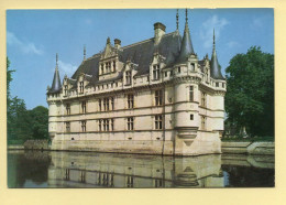 37. AZAY-LE-RIDEAU – Façade Du Château Sur L'étang (voir Scan Recto/verso) - Azay-le-Rideau