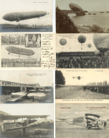 Flug Album Mit Ca. 230 Ansichtskarten Flugzeug, Zeppelin, Ballon, Flugtage Usw. Dirigeable Aviation - Guerra 1914-18