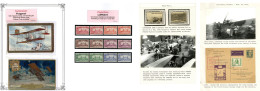 Luftfahrt Umfangreiche Sammlung Postkarten, Belege, Fotos, U.w. Material Zum Thema Luftfahrt/Flugpost In 2 Ordnern, Einm - Guerra 1914-18