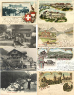 Schweiz Heimatsammlung Album Mit 180 Ansichtskarten Broschüren Und Fotos. Viele Einfache Karten Aber Auch Einige Bessere - Otros & Sin Clasificación
