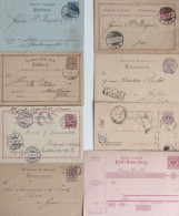 Deutsches Reich Sammlung Ganzsachen Ca. 1873-1900 über 100 Stück, Dabei Auslandskarten, Ortsverwendung, Doppelkarten, Et - Andere & Zonder Classificatie