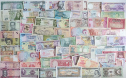 Banknoten Sammlung Alle Welt - 72 Fast Nur Verschiedene Geldscheine, U.a. Irland, Mongolei, Thailand, Nigeria, Indonesie - Autres & Non Classés