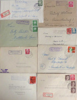 Landpost-Stempel Sammlung Mit Ca. 100 Belegen, Ca. 1930-1960, Unterschiedliche Erhaltung - Andere & Zonder Classificatie