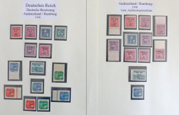 Sudetenland Rumburg Kleine Sammlung Diverse Werte Postfrisch** Tadellos Auf Zwei Blättern - Autres & Non Classés