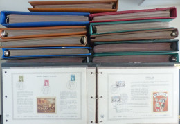 Frankreich Umfangreiche ETB-Sammlung 1970-1981 In 12 Großformatigen Alben - Otros - Europa