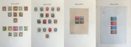 Deutsches Reich Doubletten-Sammlung Ab Brustschilden Bis Ca. 1945 Mit Dienst In 2 Bindern, Viele Bessere Ausgaben, Sätze - 100 - 499 Postcards